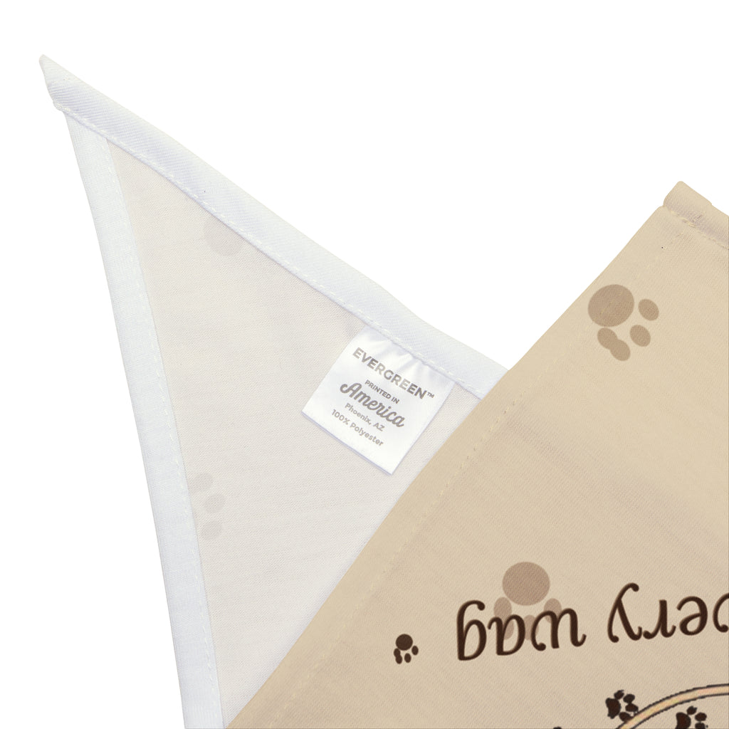 Smilenpaw Paw & Heart Dog Bandana – Soft Tie-On Bandana for Dogs | Joy in Every Wag